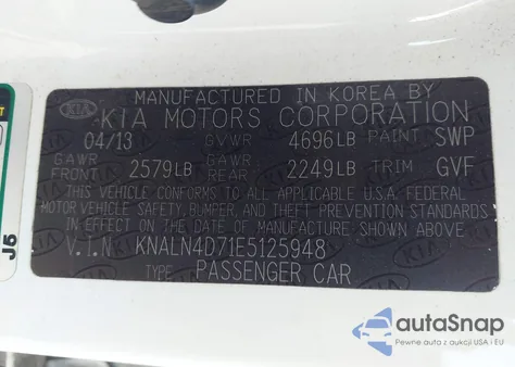 2014 Kia Cadenza Premium from USA, damaged, VIN KNALN4D71E5125948